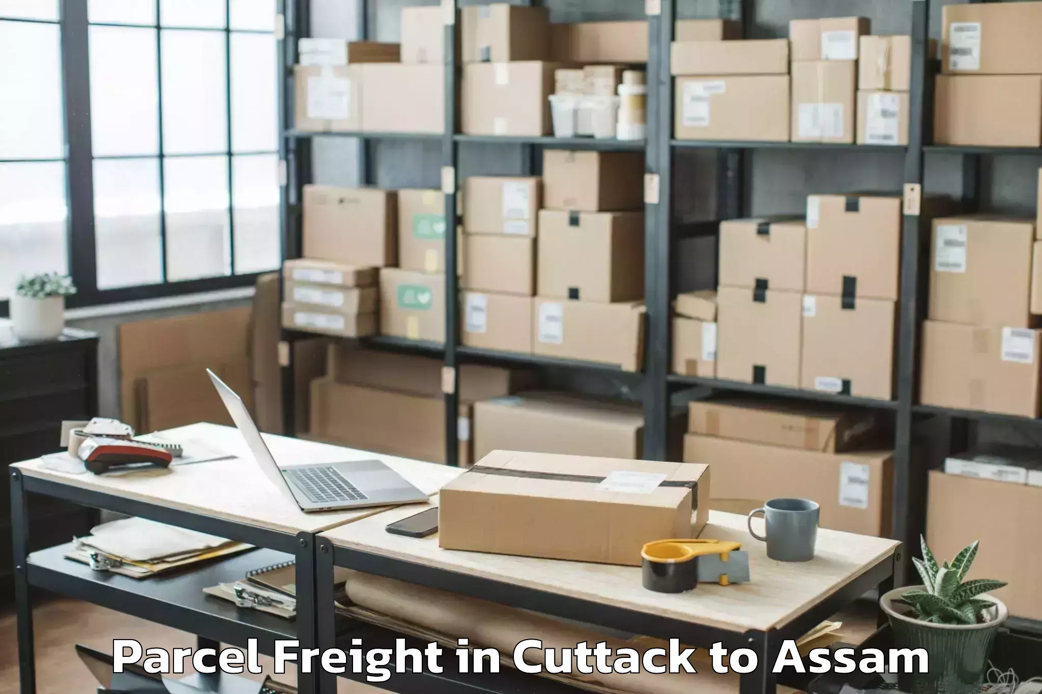 Leading Cuttack to Dergaon Parcel Freight Provider